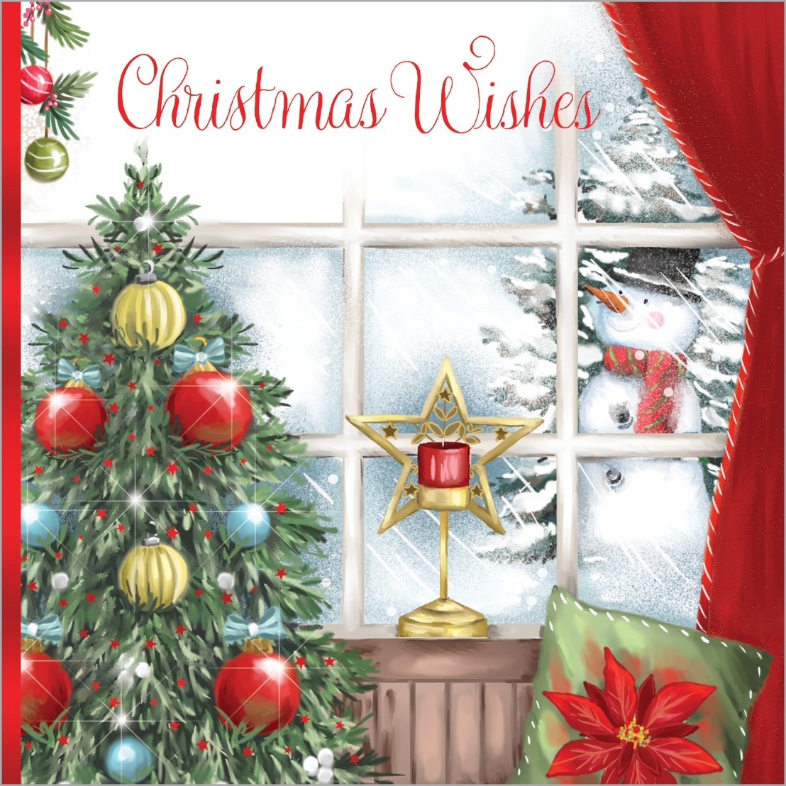 BOXED CARDS,Luxury,Home For Christmas 24`s (Bulk) [Packs Only]