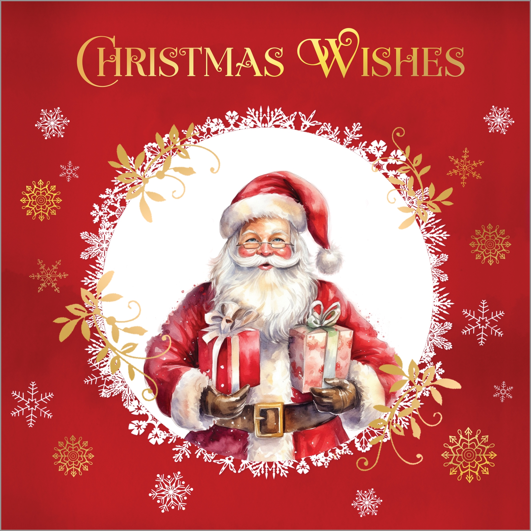BOXED CARDS,Luxury,Santa`s Here 24`s [Splittable]
