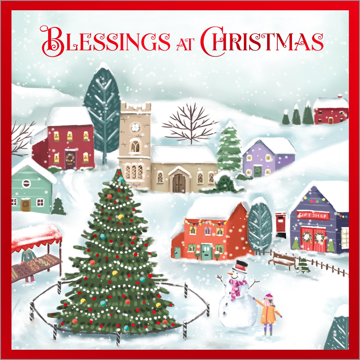 BOXED CARDS,Luxury,Winter Blessings 24`s [Splittable]