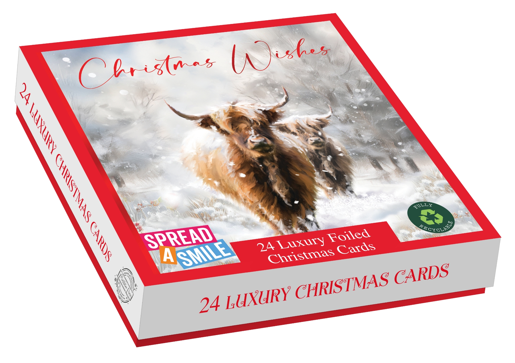 BOXED CARDS,Luxury,Snowy Meadow 24`s (Bulk) [Packs Only]