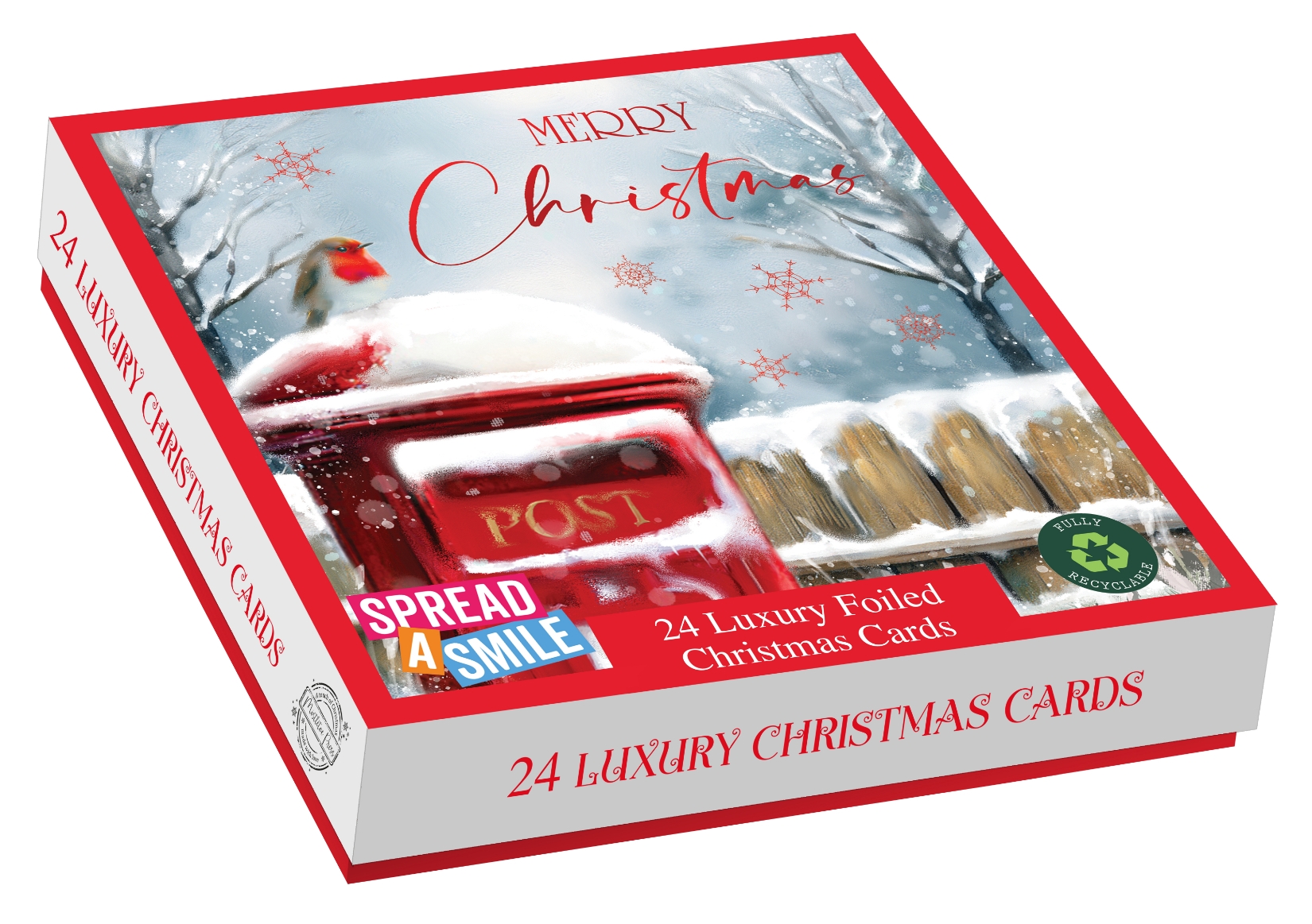 BOXED CARDS,Luxury,Christmas Post 24`s [Splittable]