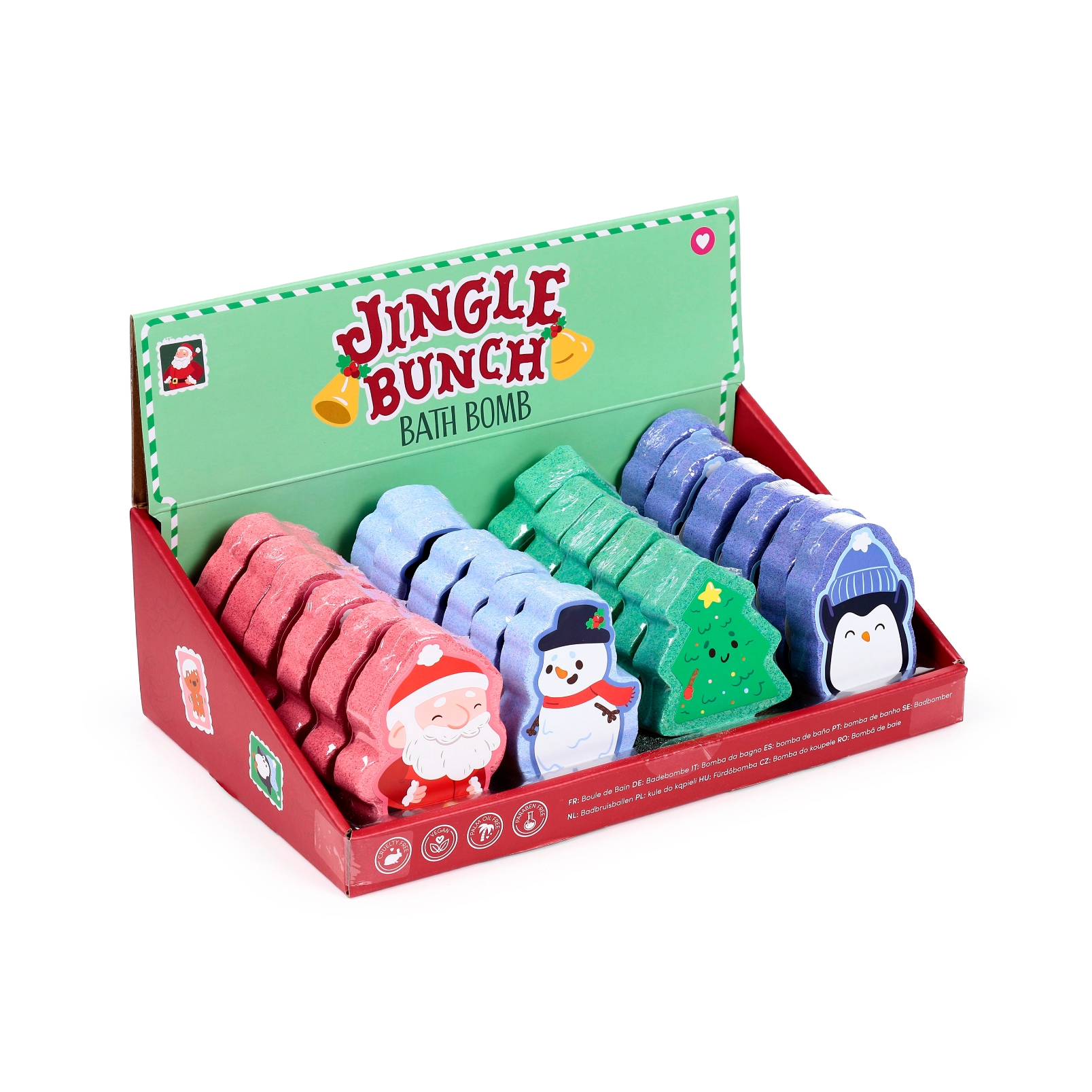 BATH BOMBS,Assorted Christmas Shapes CDU [Packs Only]