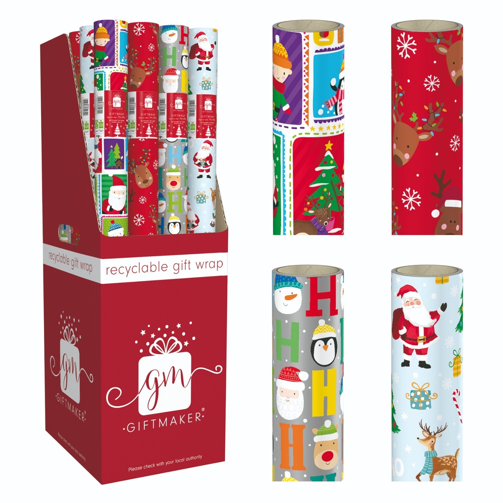 XMAS ROLLWRAP,7m Cute FDU [Packs Only]