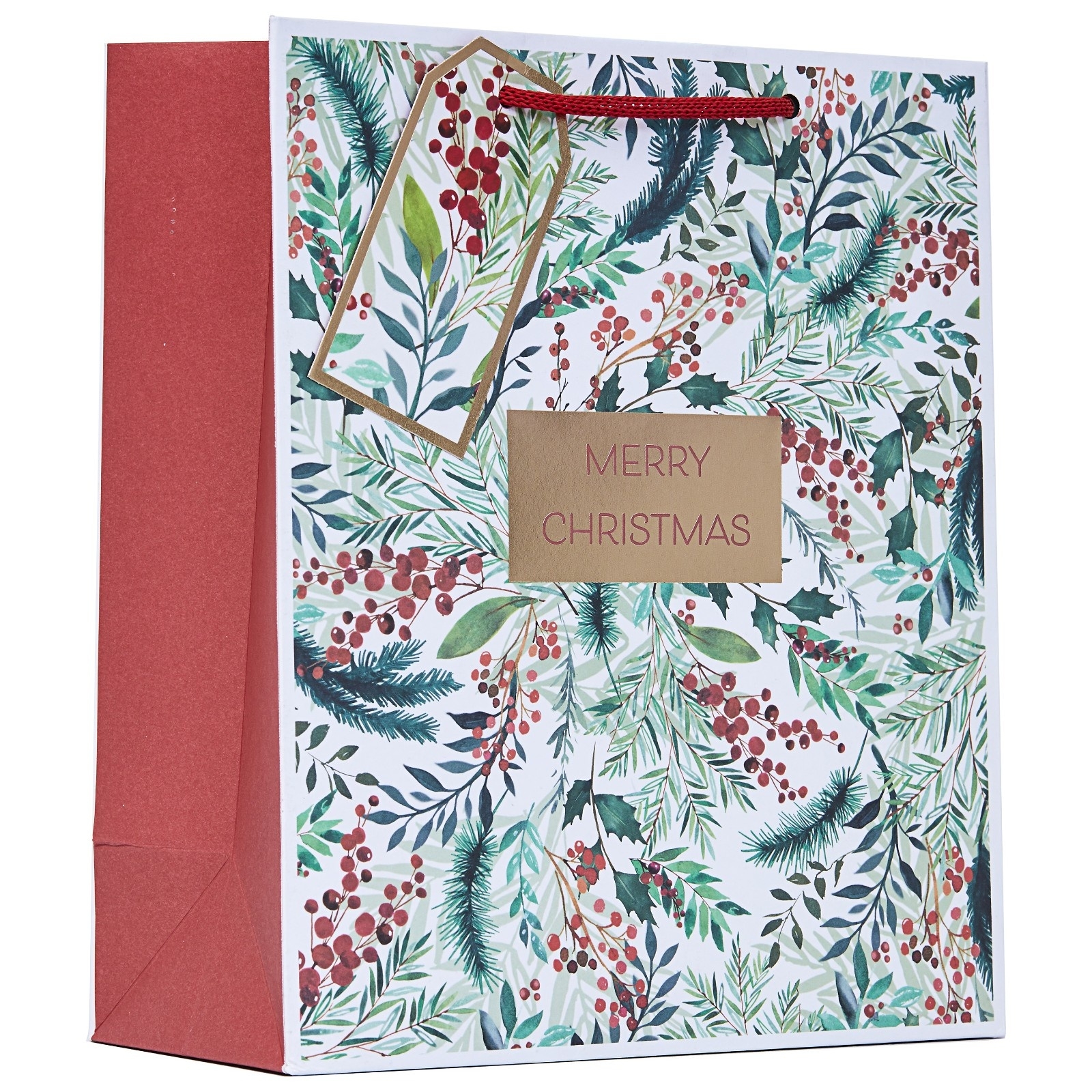 GIFT BAG,Festive Foliage (Medium) [Packs Only]