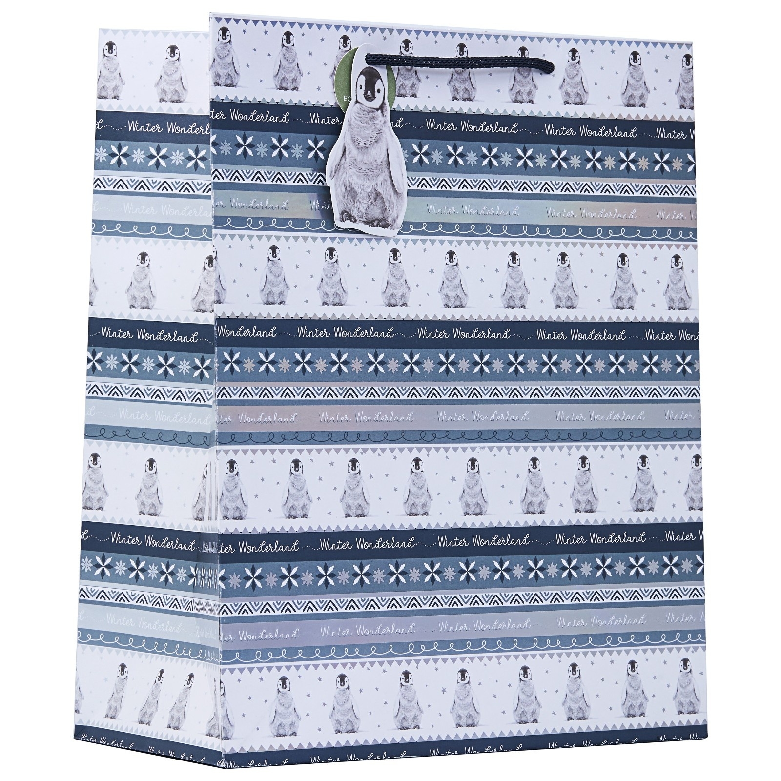GIFT BAG,Penguin Fairisle (Large) [Packs Only]