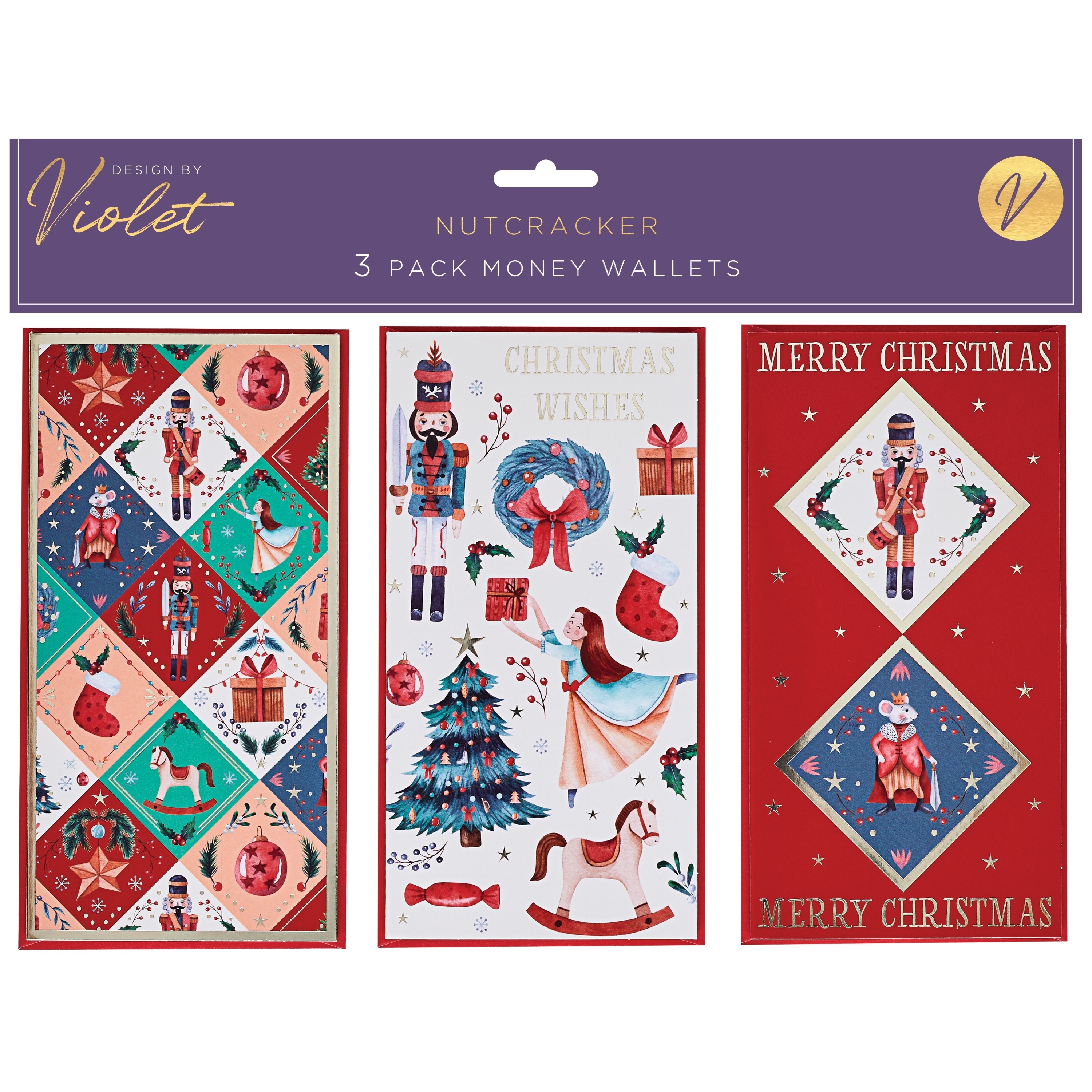 XMAS MONEY WALLETS,Nutcracker 3`s [Packs Only]