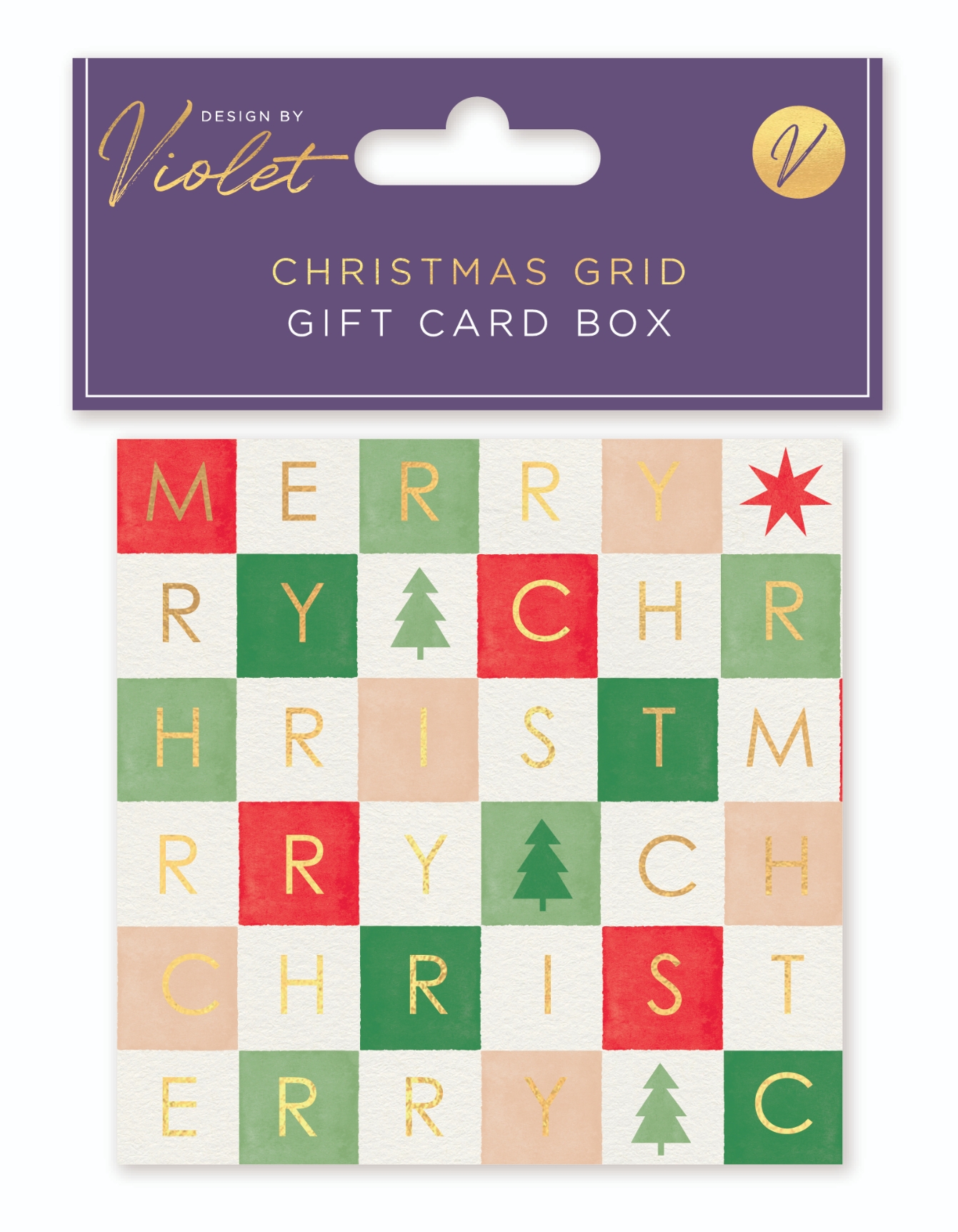 GIFT CARD BOX,Christmas Grid [Packs Only]
