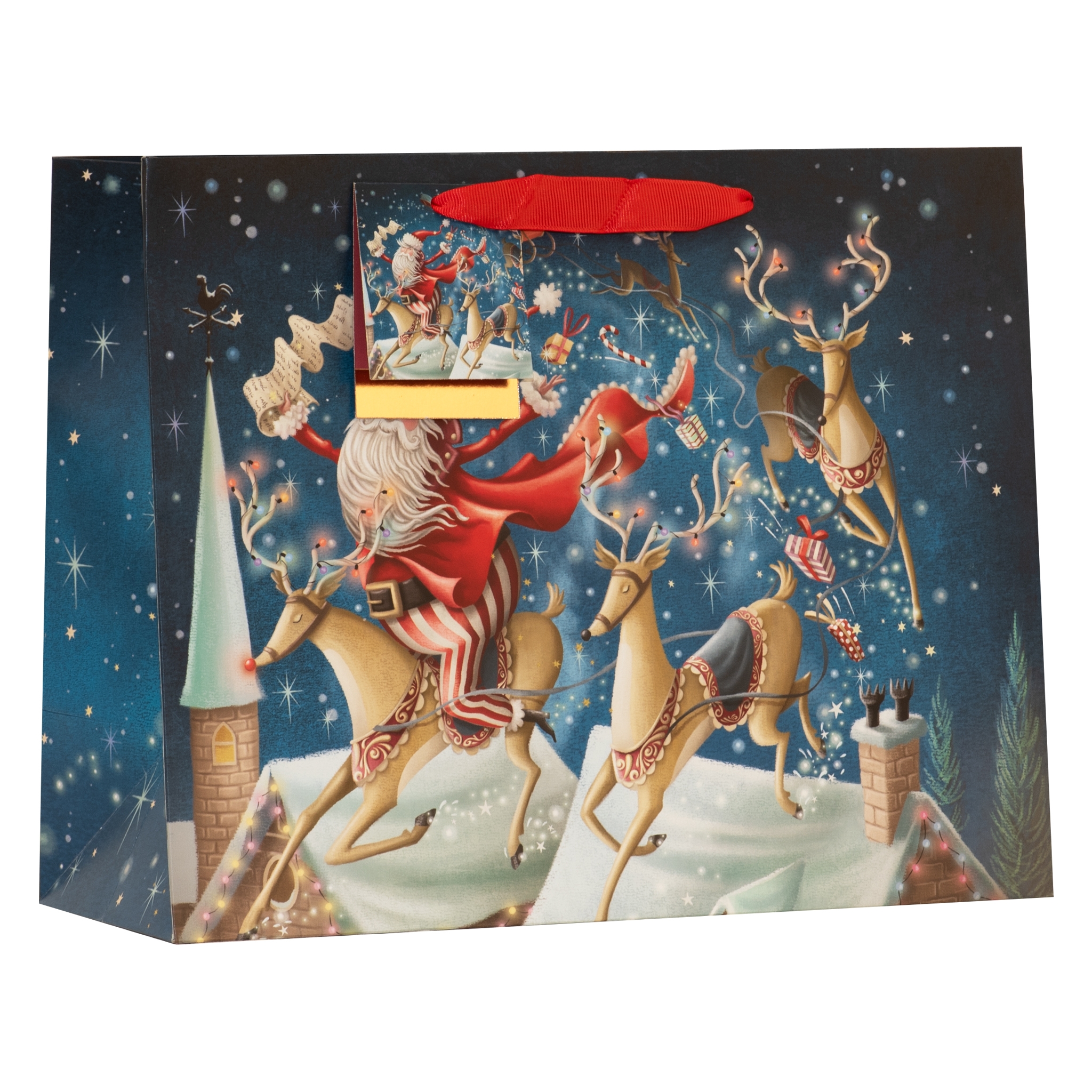 GIFT BAG,Magical Santa (Large Shopper) [Packs Only]