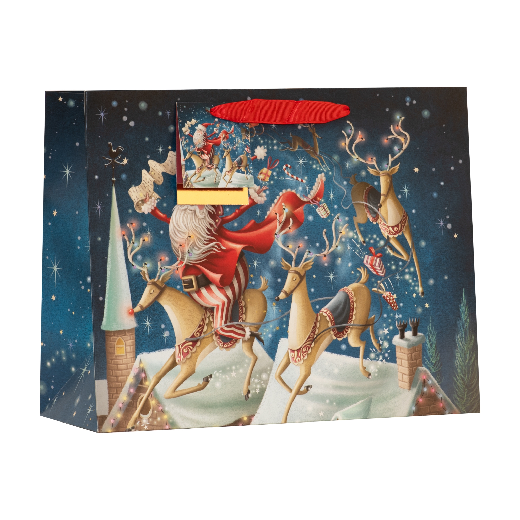 GIFT BAG,Magical Santa (Medium Shopper) [Packs Only]