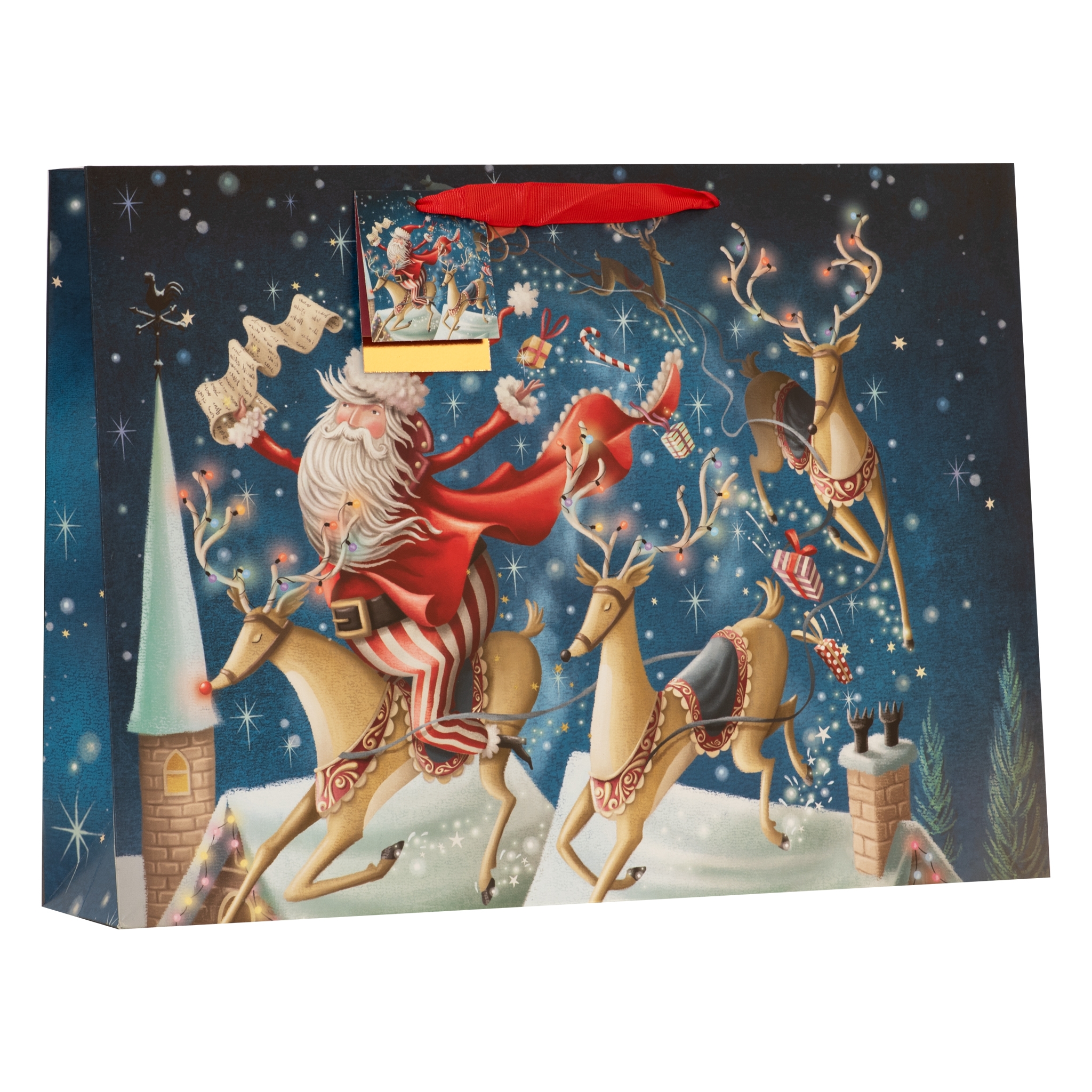 GIFT BAG,Magical Santa (Extra Large Shopper) [Packs Only]