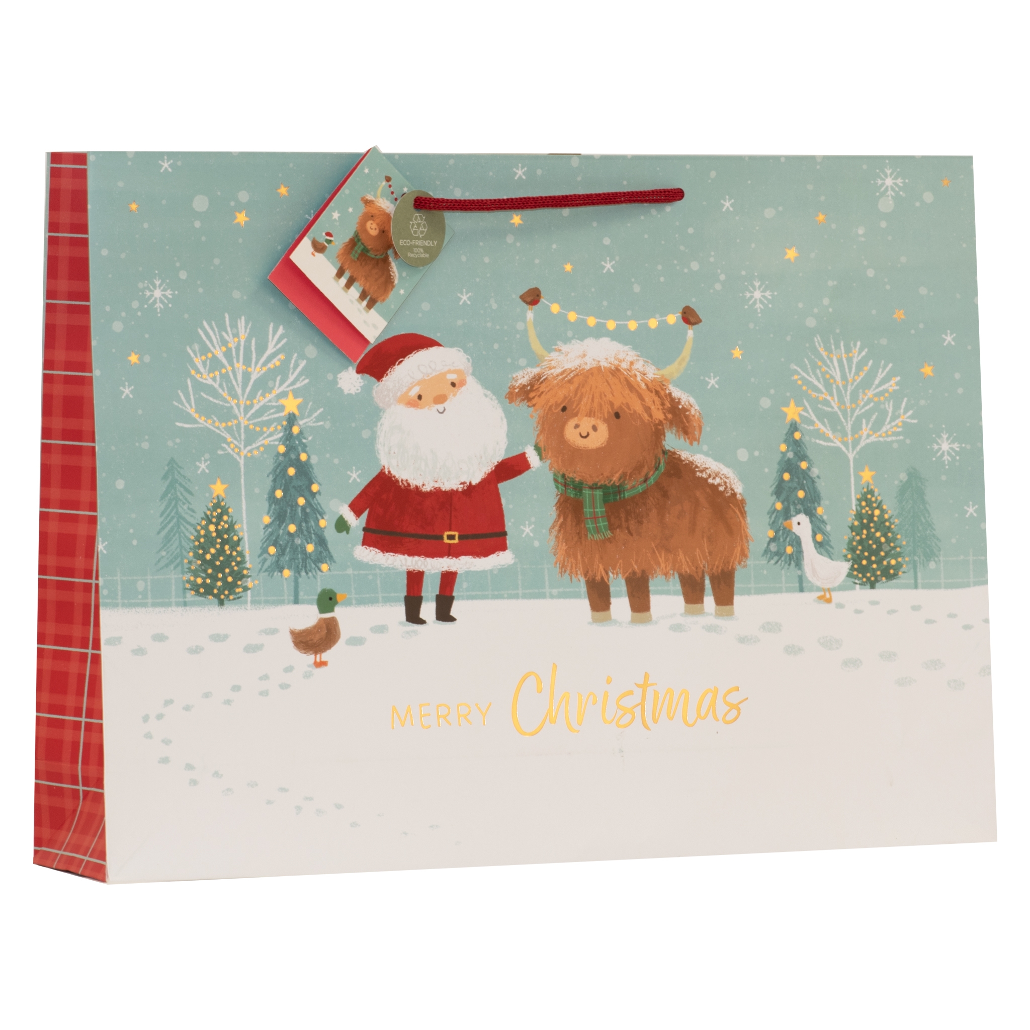 GIFT BAG,Santa & Dougal (Extra Large Shopper) [Packs Only]