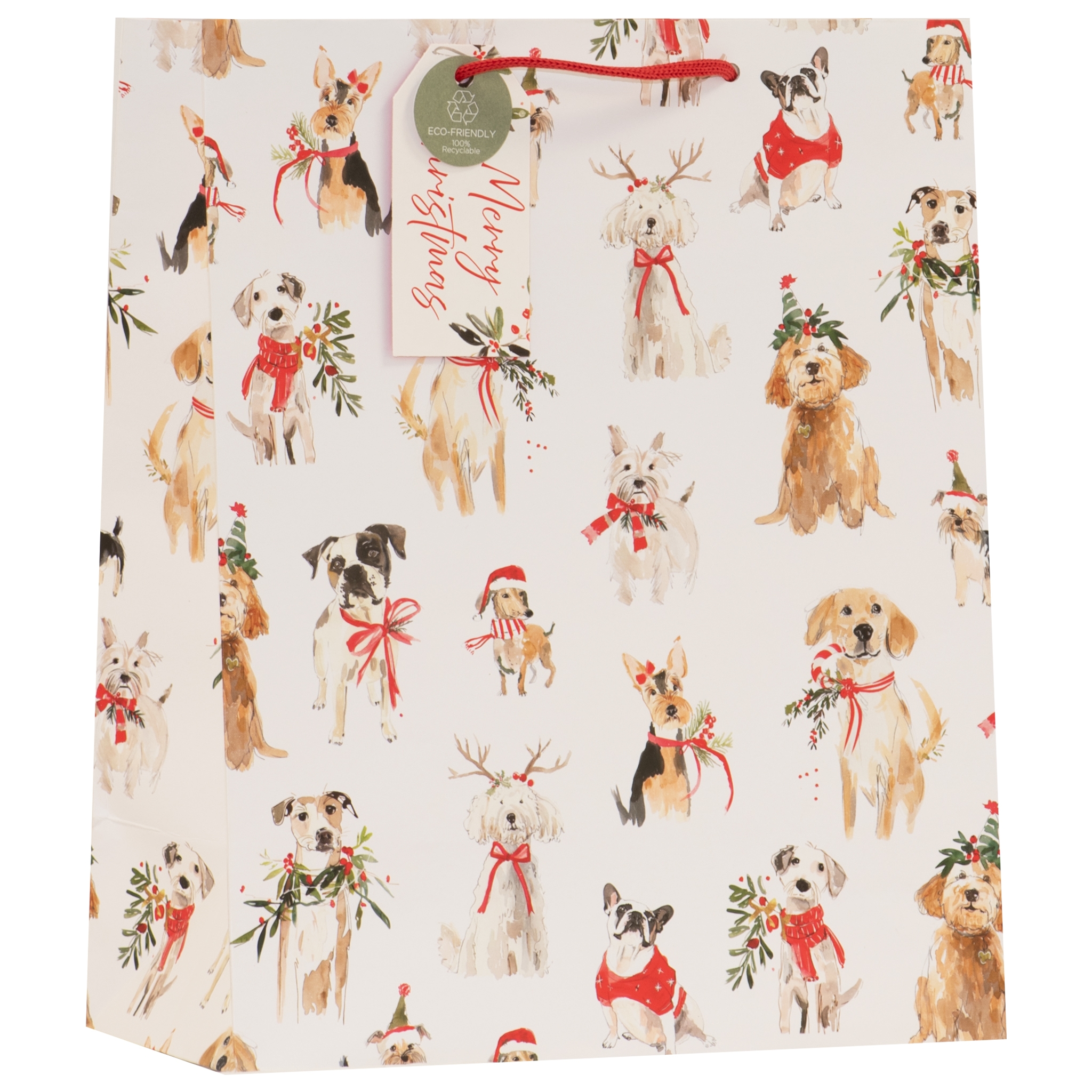 GIFT BAG,Santa Paws (Large) [Packs Only]