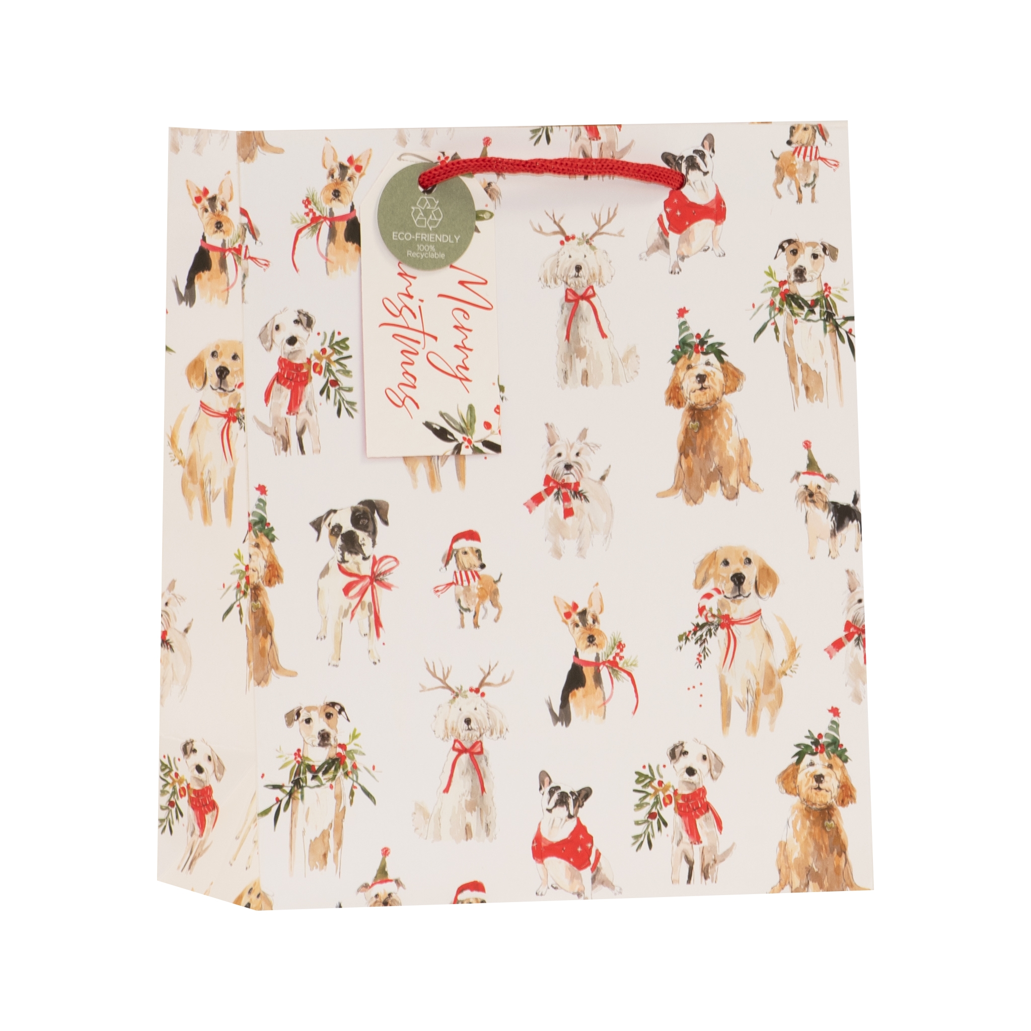 GIFT BAG,Santa Paws (Medium) [Packs Only]