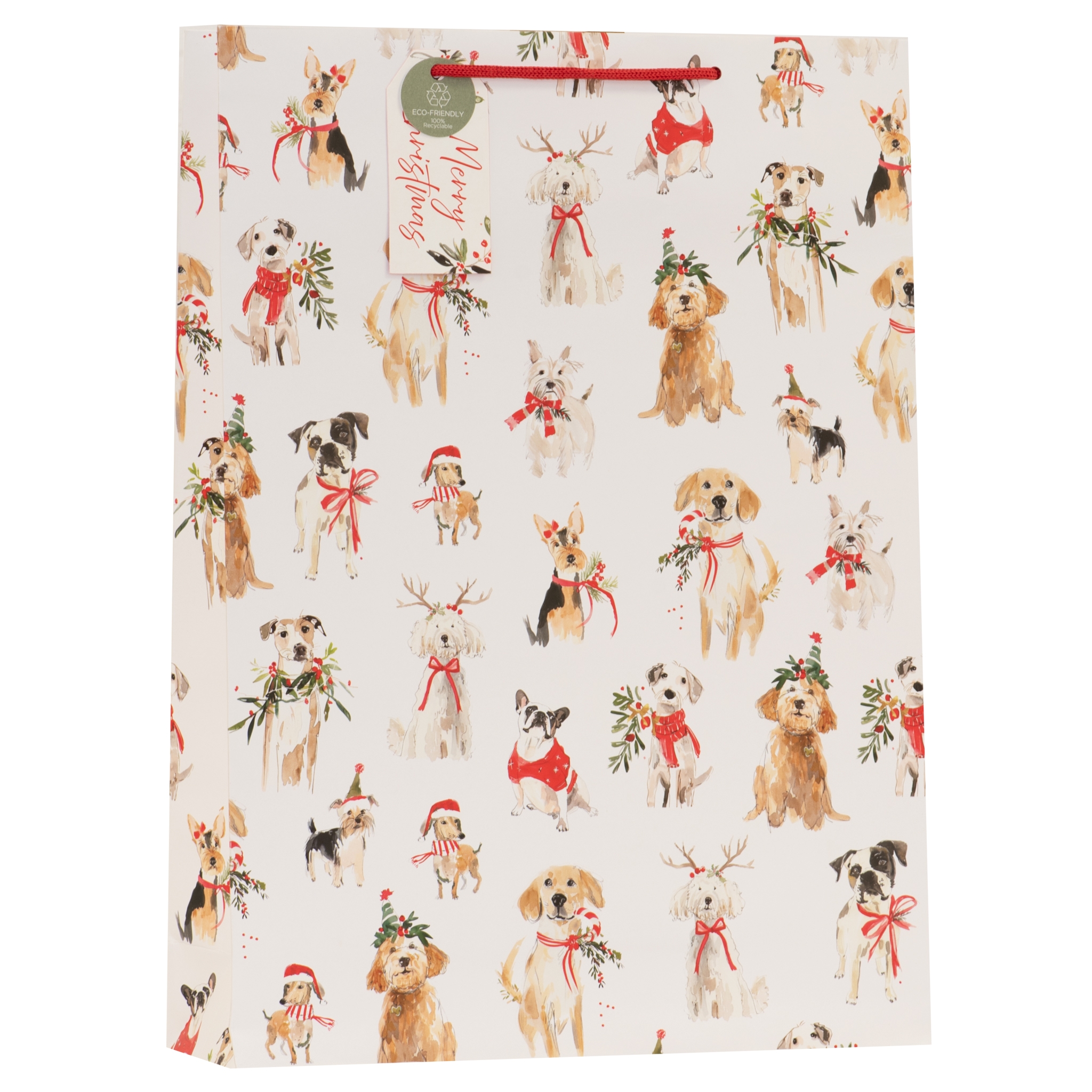 GIFT BAG,Santa Paws (Extra Large) [Packs Only]