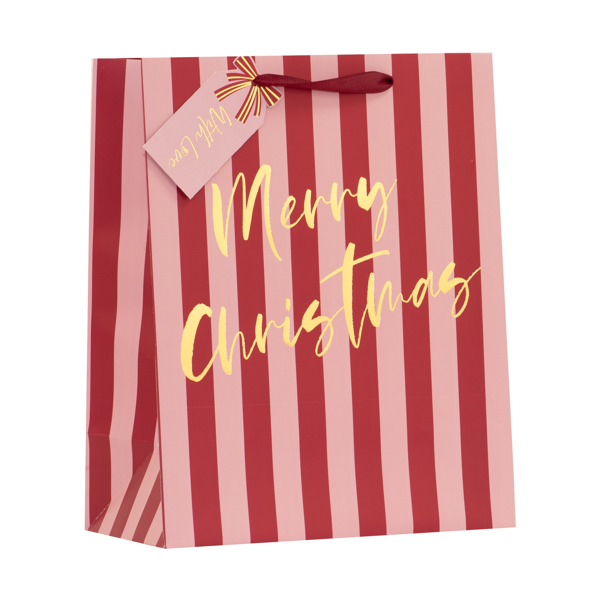 GIFT BAG,Pink Stripe (Medium) [Packs Only]