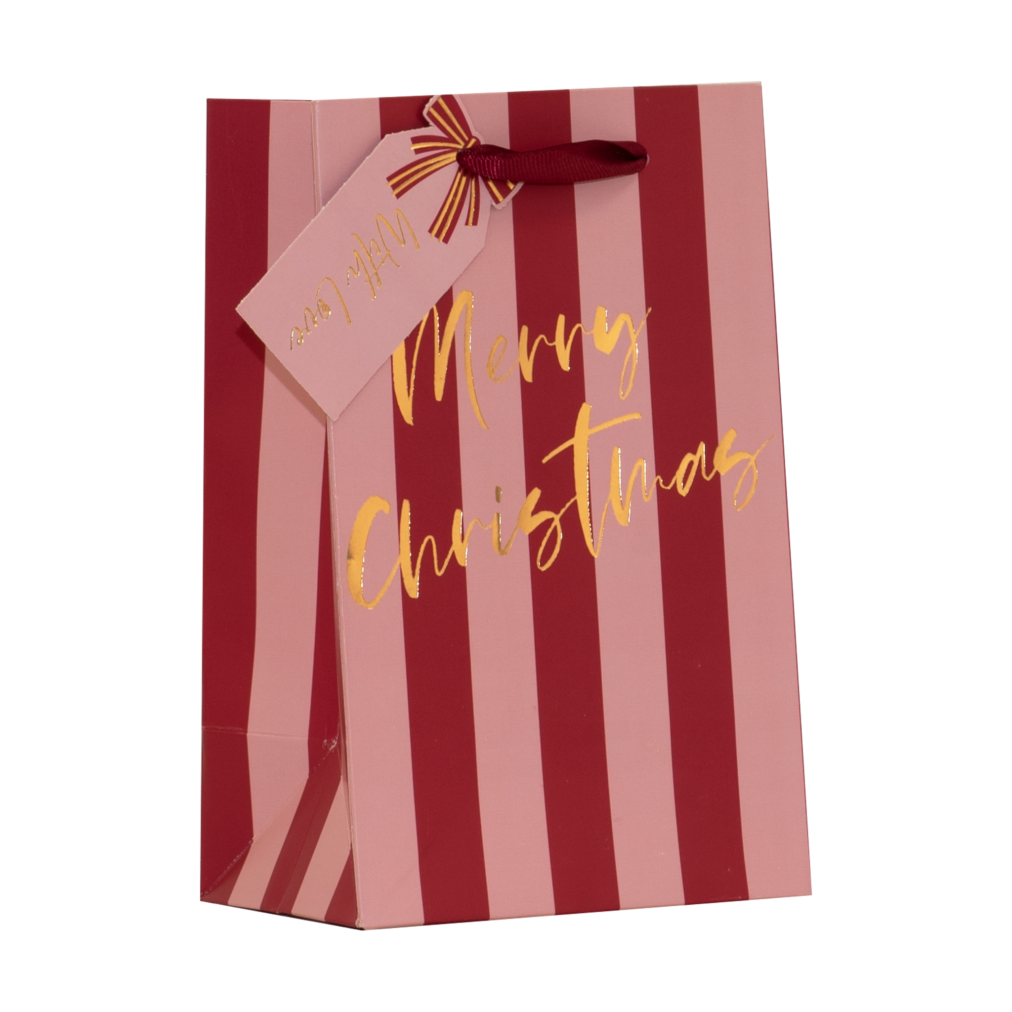 GIFT BAG,Pink Stripe (Small) [Packs Only]