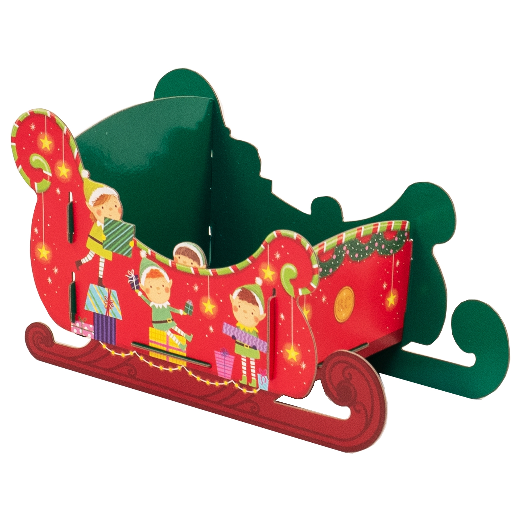 GIFT BOX,Elves Delivery Sleigh with Stickers [Packs Only]