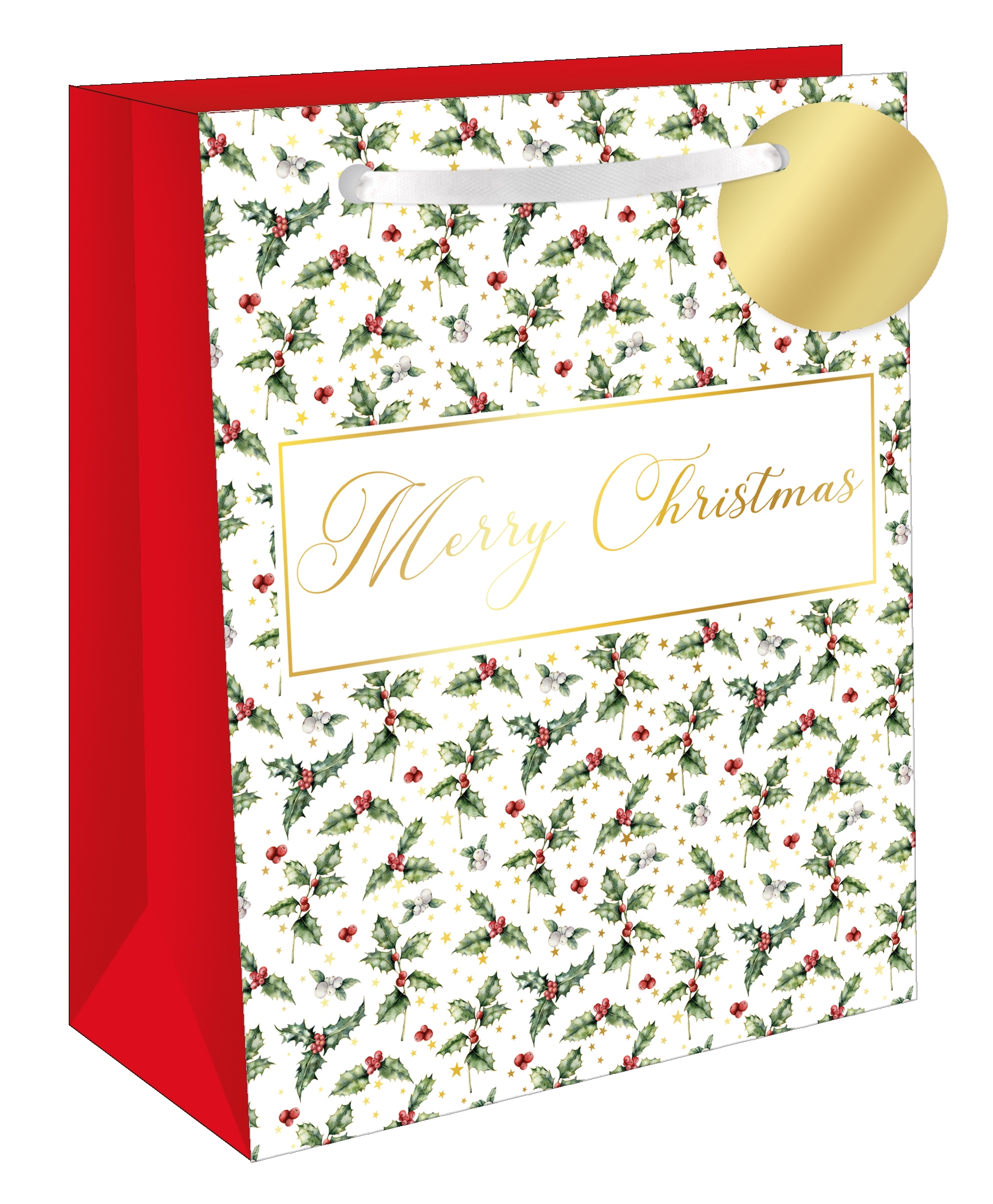 GIFT BAG,Holly & Ivy (Large) [Packs Only]