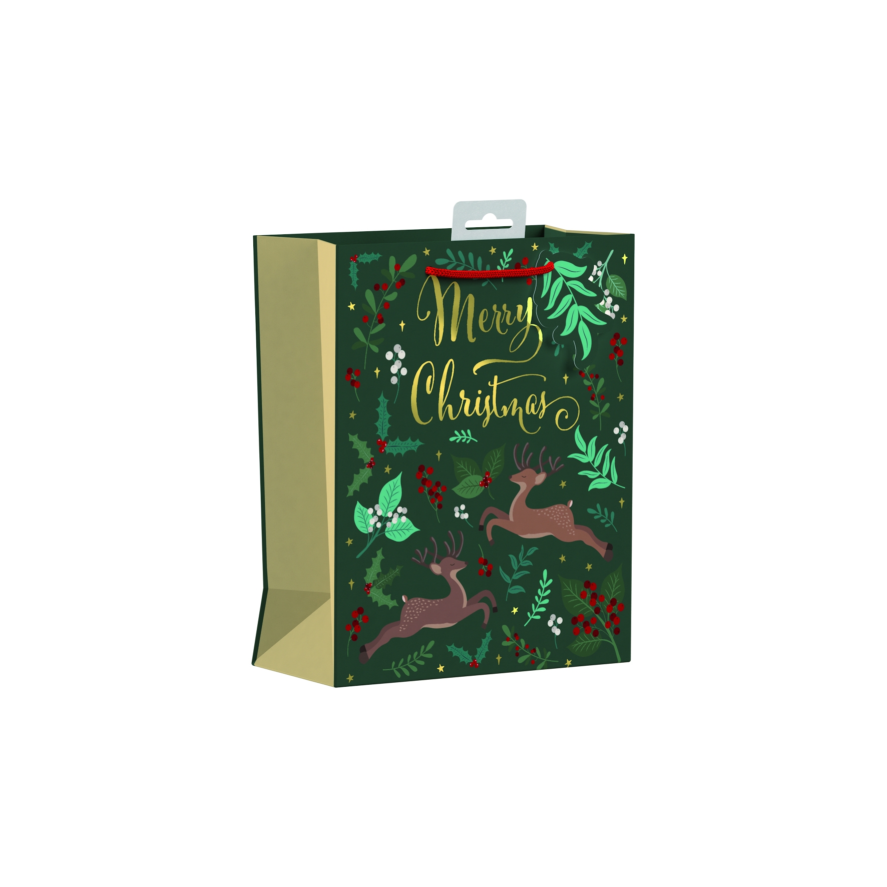 GIFT BAG,Whimsical Reindeer (Medium) [Packs Only]