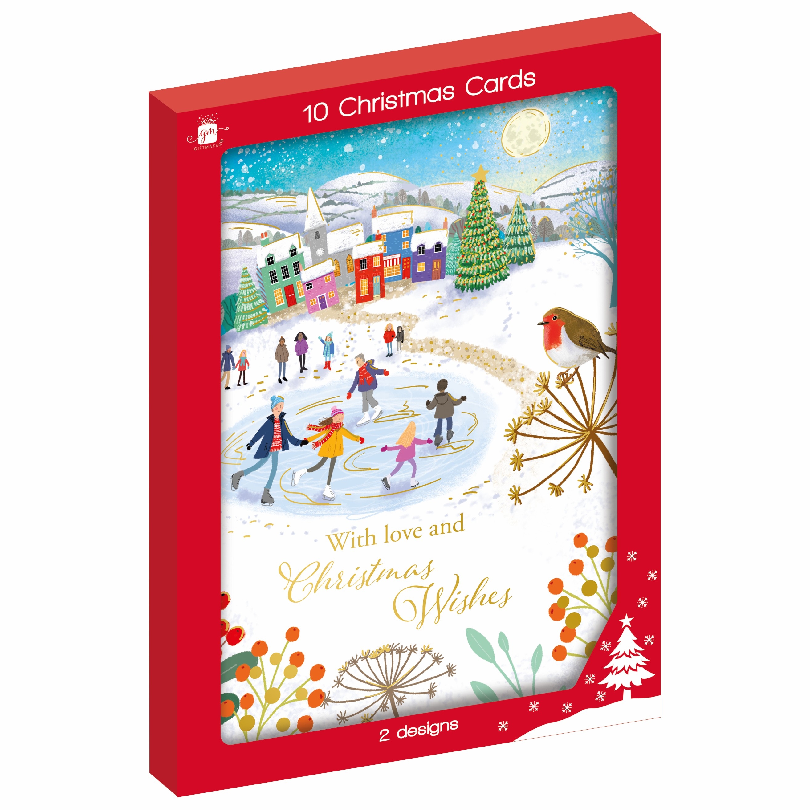 BOXED CARDS,Whimsical Scene 2 Asst. 10`s CDU [Splittable]