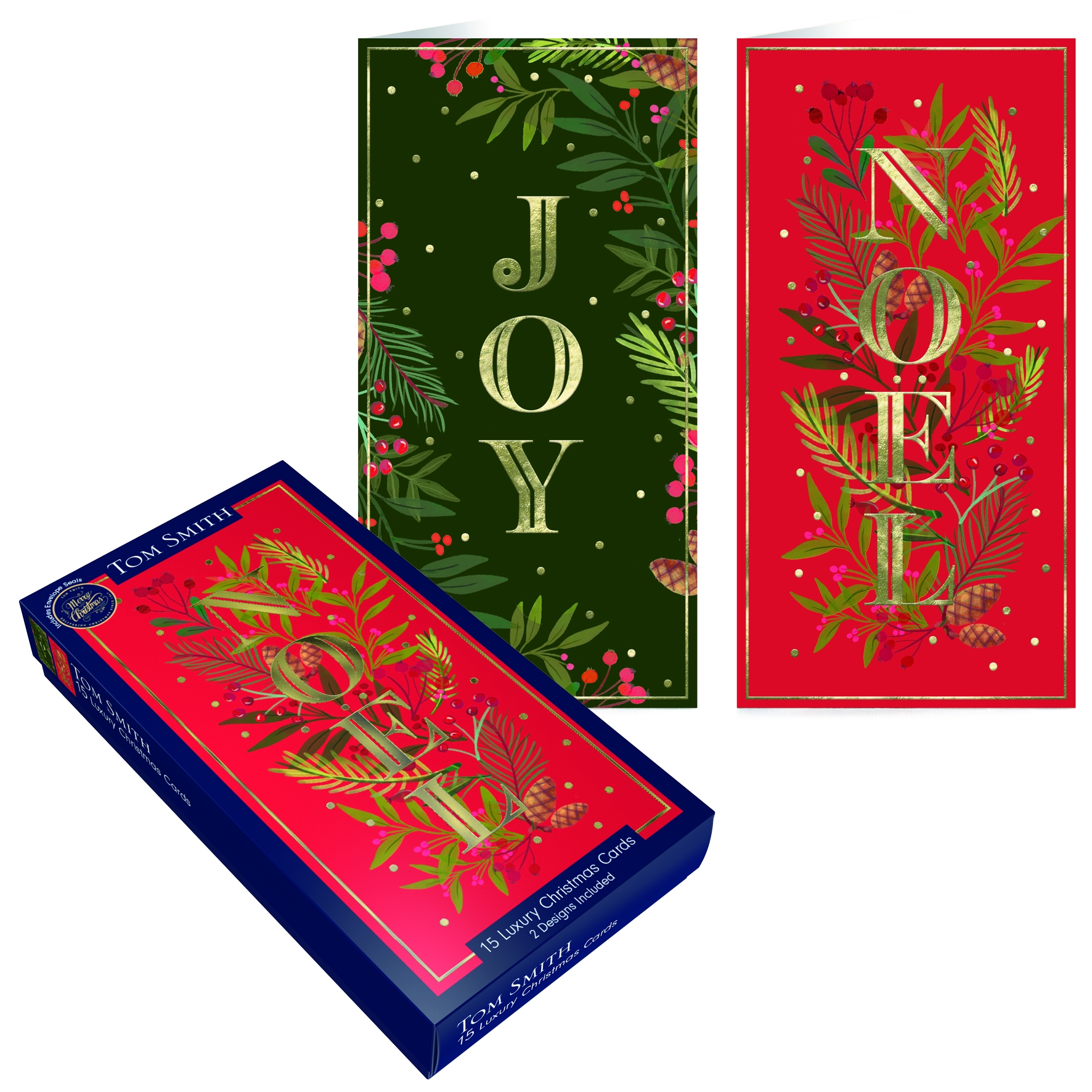 BOXED CARDS,Foliage Text Slim 15`s [Splittable]