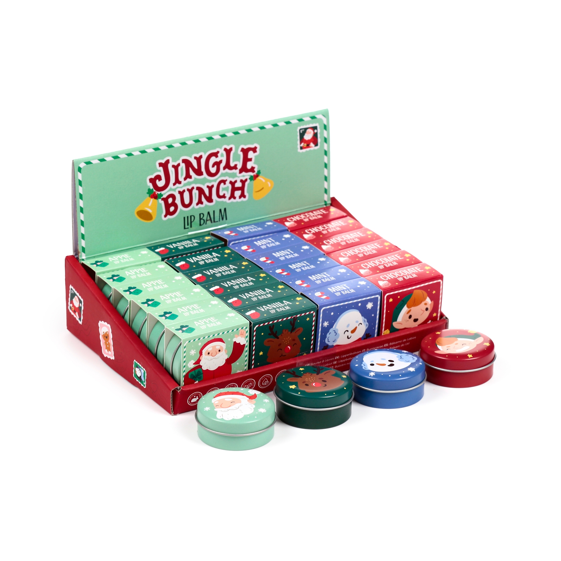 LIP BALM,Christmas Assorted Flavours CDU [Splittable]