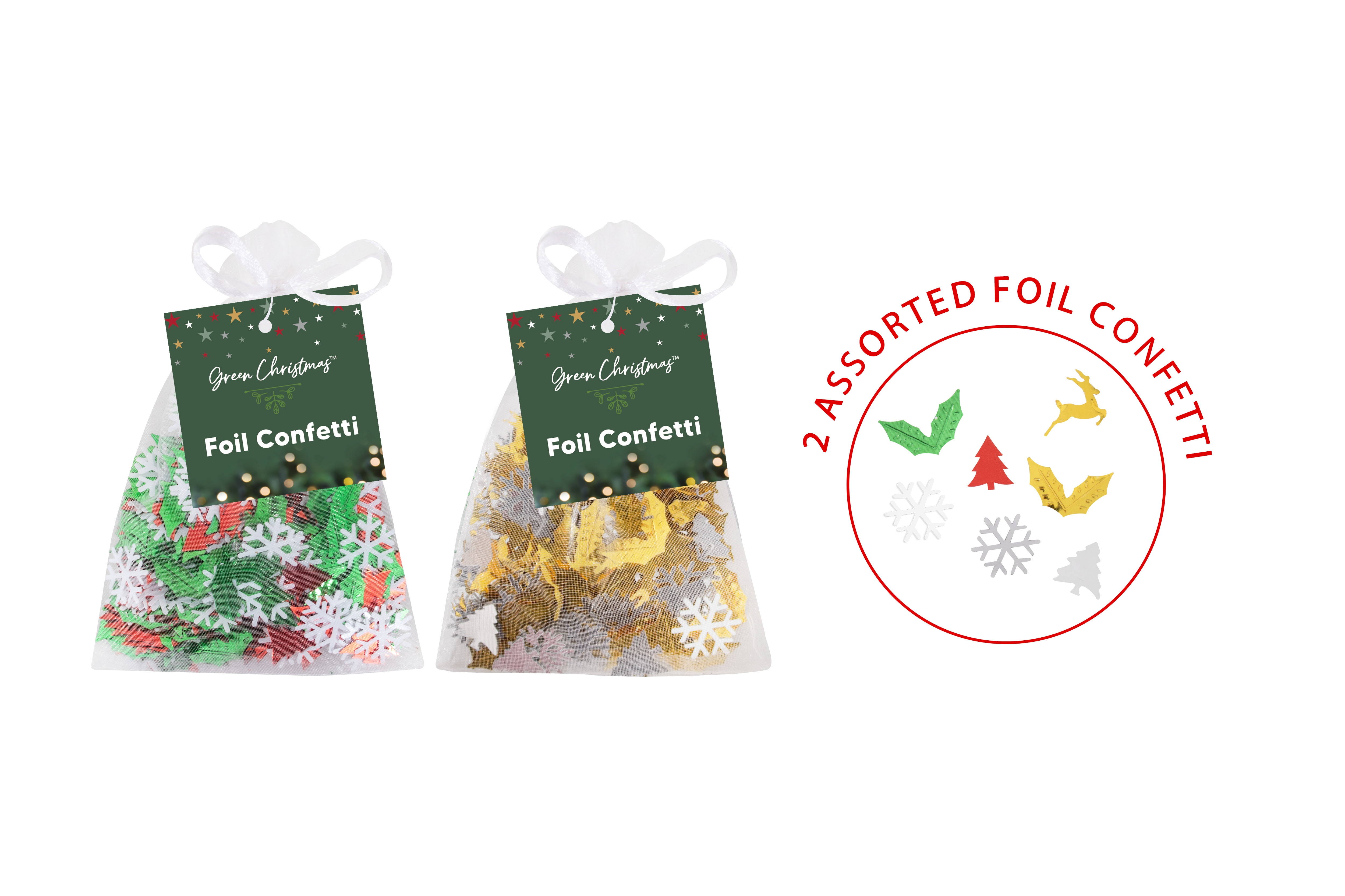 CONFETTI,Christmas Table Foil 2 Assorted [Packs Only]