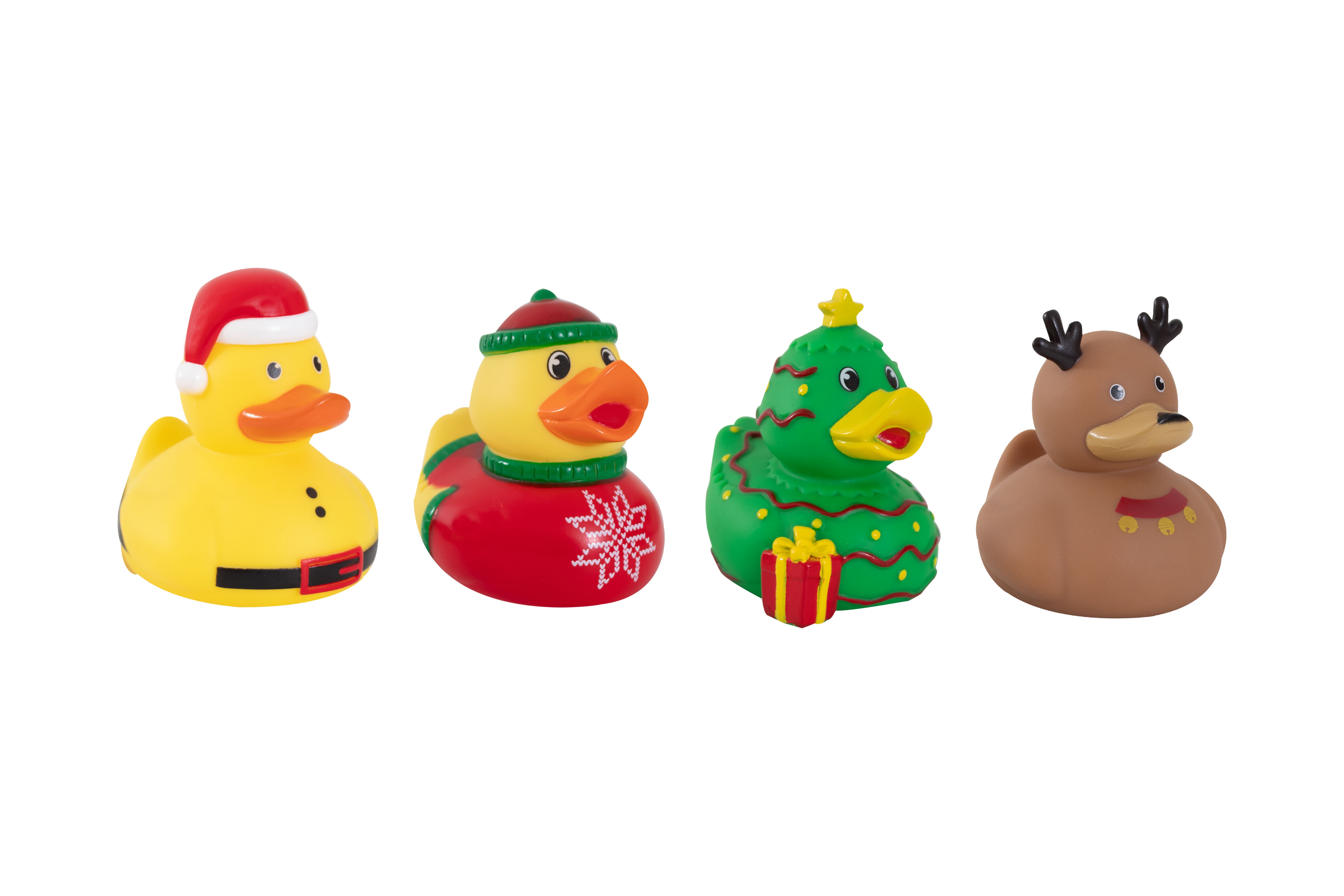 CHRISTMAS DUCKS, 7.5cm 4 Assorted [Splittable]