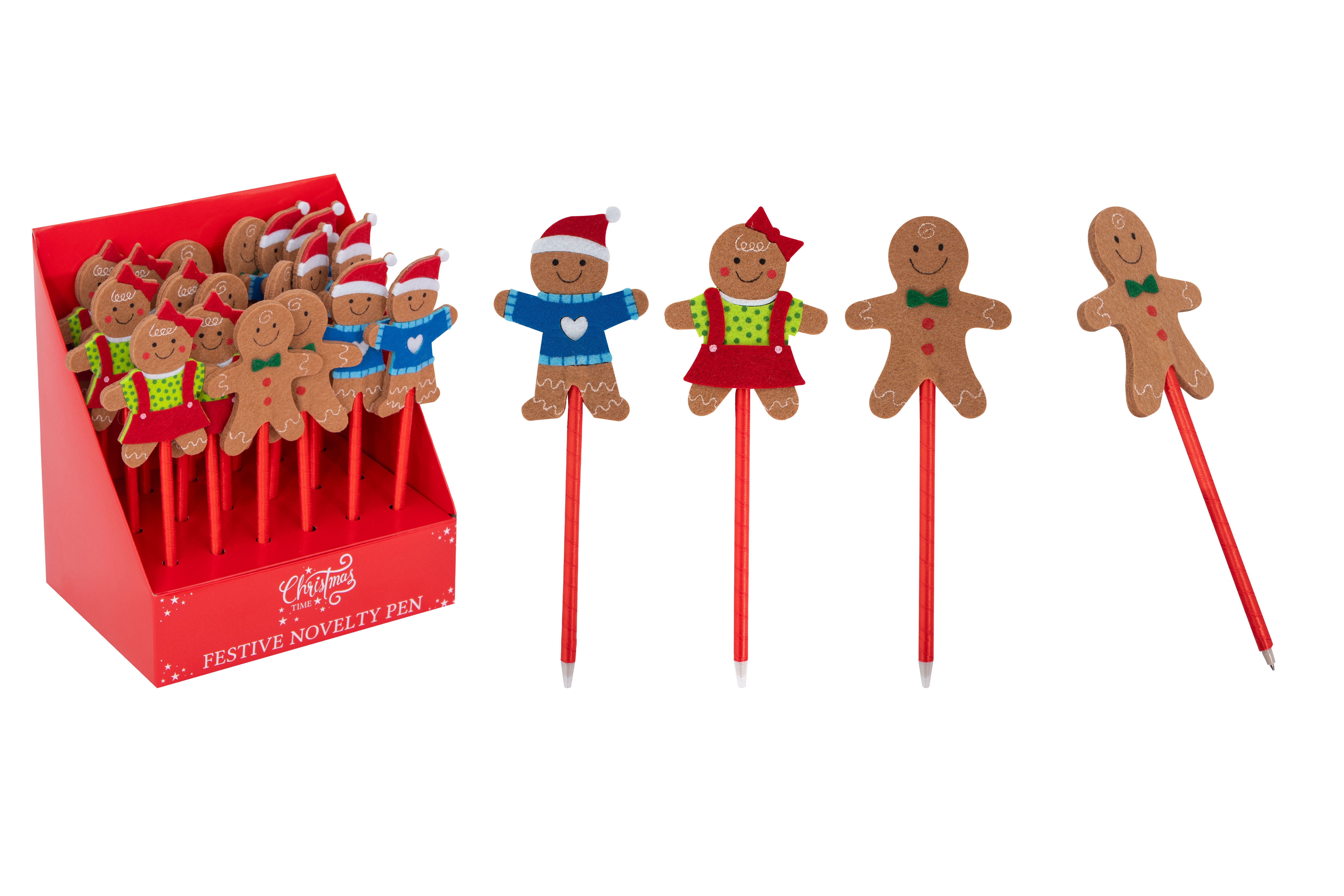 PEN,Christmas Gingerbread Man Assorted CDU [Packs Only]