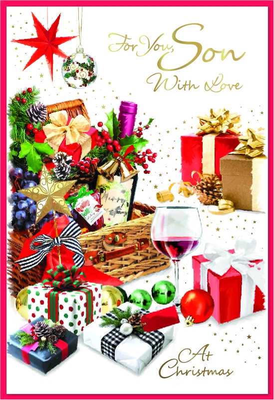 XMAS CARDS,Son, Wine Hamper & Presents [Packs Only]