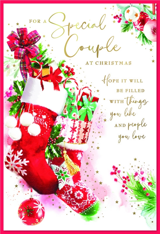 XMAS CARDS,Special Couple, Christmas Stockings [Packs Only]