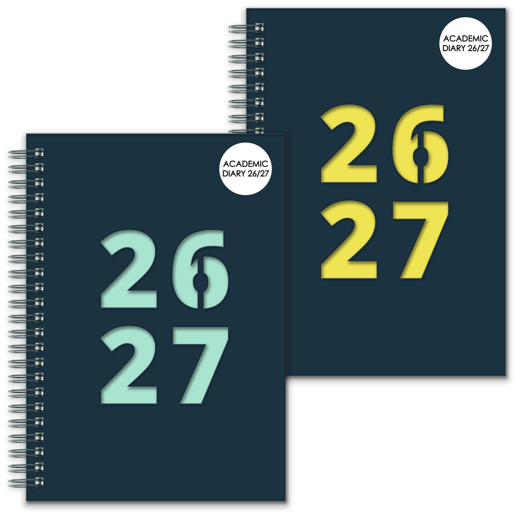 DIARY,Student,Academic,A5 Die Cut Twin Wire,2026/27 Asst [Splittable]