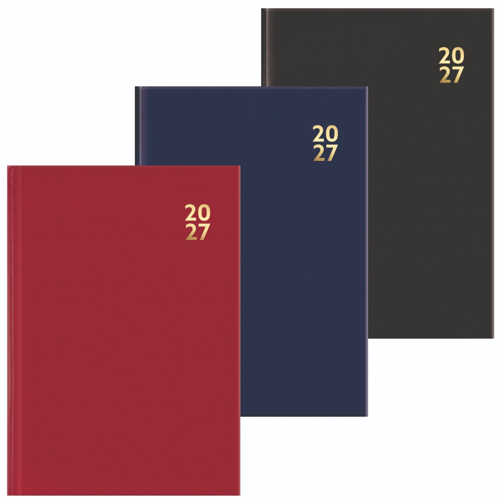DIARY,A6,Week To View Case Bound 3 Asst Cols. [Packs Only]