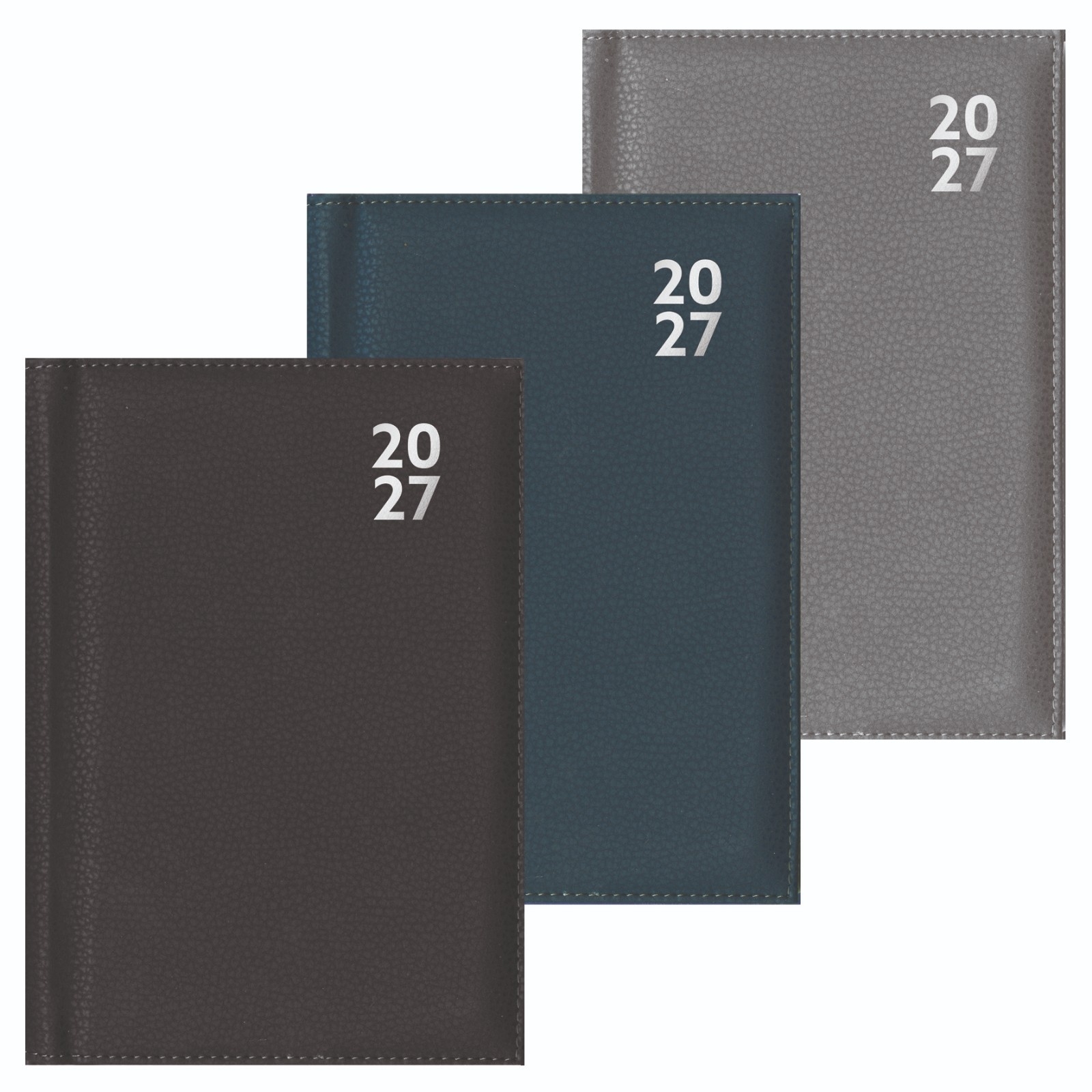 DIARY,Premium,Soft Cover 2027 A5 Week to View, 3 Asst. [Splittable]