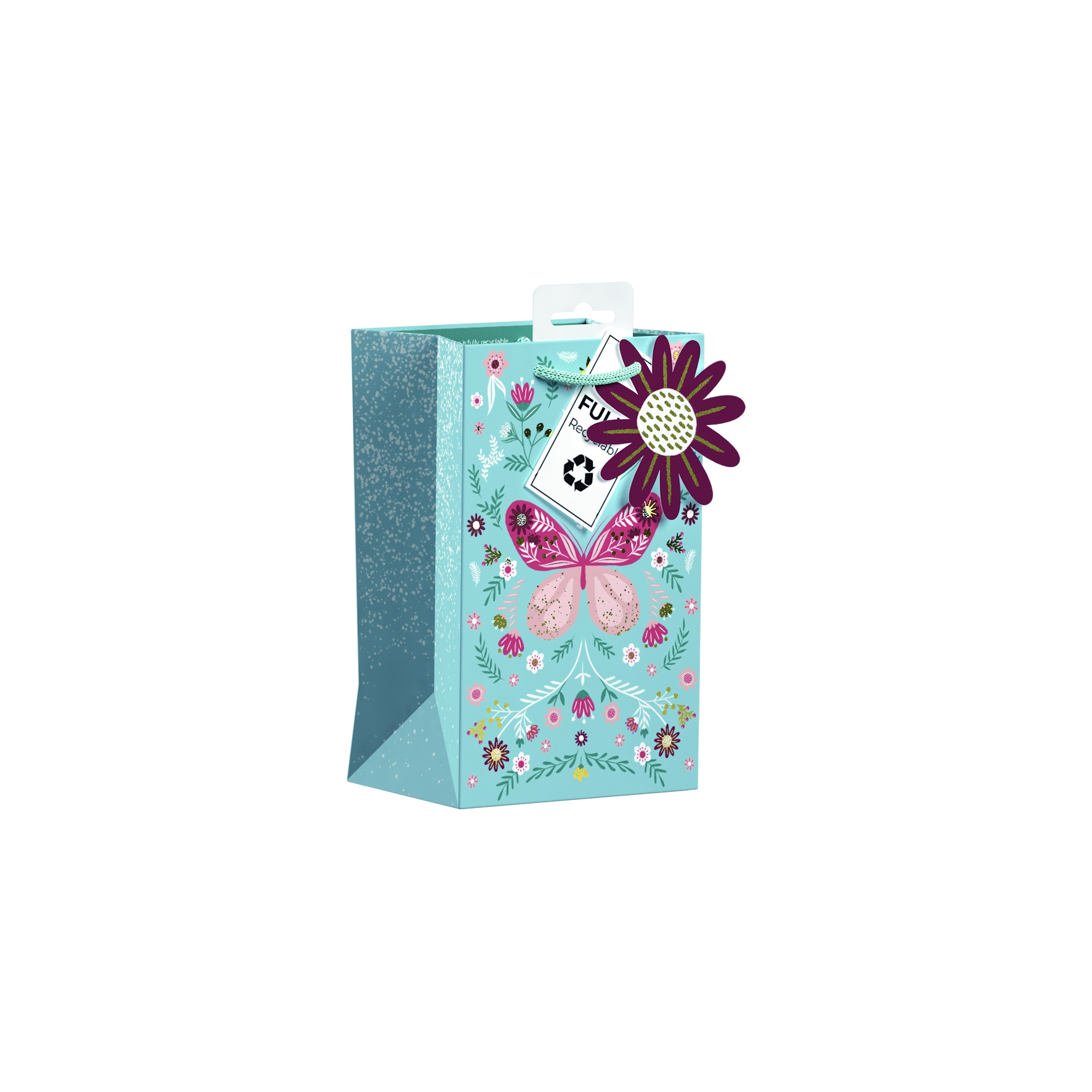 GIFT BAG,Butterfly Floral (Small) [Packs Only]