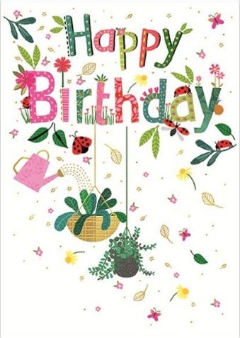 BIRTHDAY CARDS, Bunting Flowers [Packs Only]