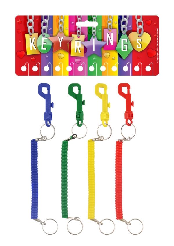 KEYRING,Spiral Multi Purpose 12cm [Packs Only] K38040