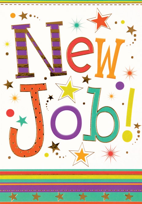 NEW JOB CARDS, Stars & Text [Packs Only]