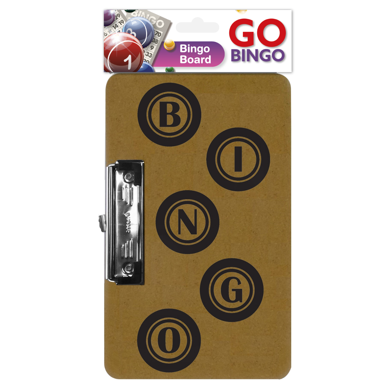 BINGO CLIPBOARD,Side Clip 150 x 240mm H/pk [Splittable]