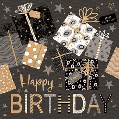 BIRTHDAY CARDS, Presents 6`s [Packs Only]