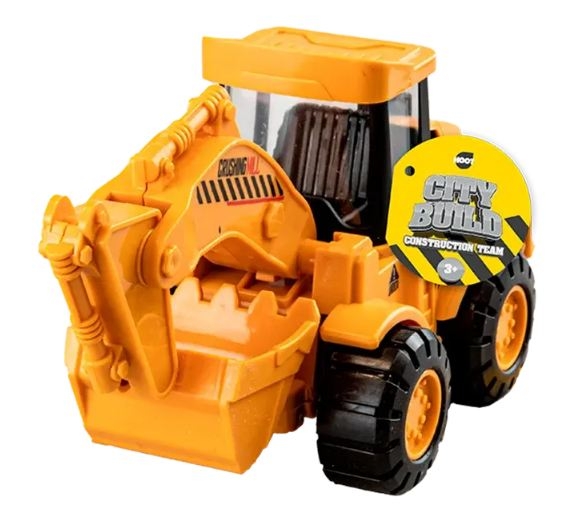 CONSTRUCTION TEAM, Push & Go Vehicles CDU [Packs Only] TOY12497OB