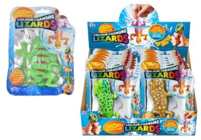 STRETCHY LIZARDS 18.5cm Colour Changing in Warm Water H/pk [Splittable]