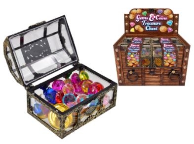 TREASURE CHEST,Gems & Coins Assorted [Splittable]