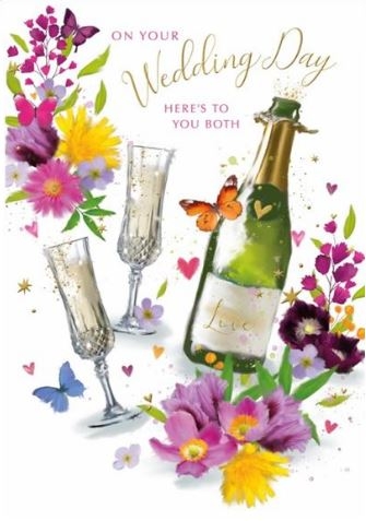 WEDDING CARDS, Cake & Bubbly [Packs Only]