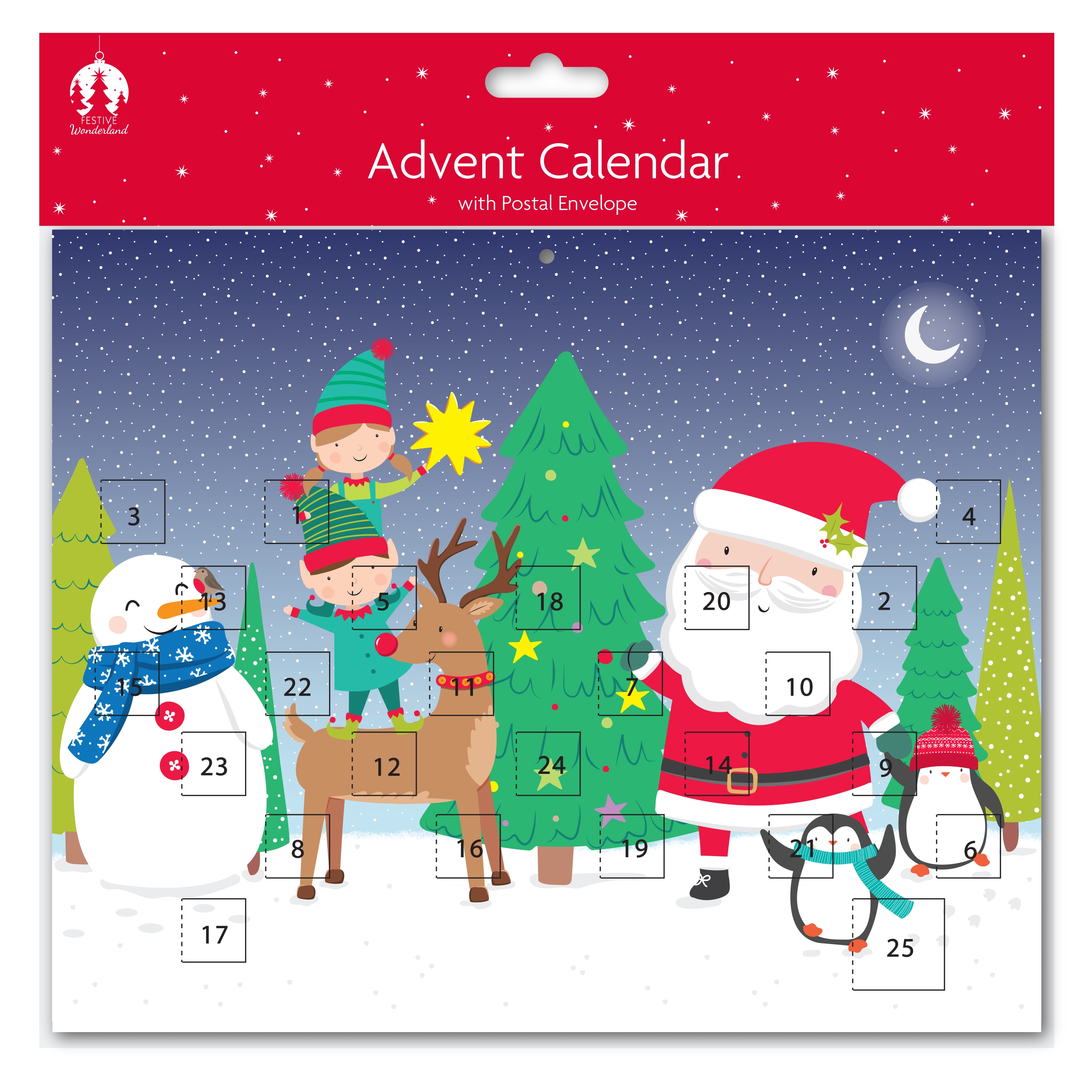 ADVENT CALENDAR,Cute Santa [Packs Only]